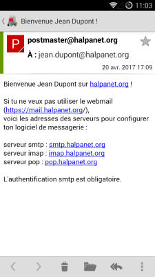 Compte mail